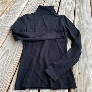 Ann Taylor Black Turtleneck Sweater Size XS